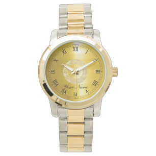 Goldener Kreis Armbanduhr