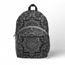 Goldener Künstlerischer Mandala-Rucksack