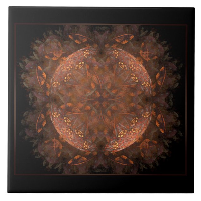 Goldener Kupferschimmer Fliese (Vorderseite)