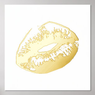 Goldener Kuss Foliendrucke