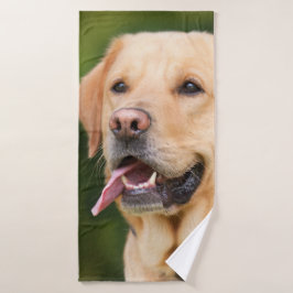 Goldener Labrador Badehandtuch