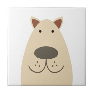 Goldener Labrador-Hund Fliese