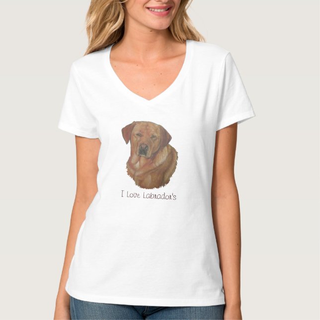 Goldener Labrador Retriever T-Shirt (Vorderseite)