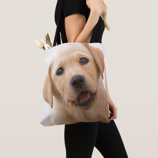 Goldener Labrador-Welpe Tasche (Von Nahem)