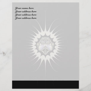 Goldener Leerraum, individueller Letterhead Briefkopf