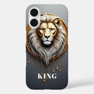 Goldener Löwe nach Maß 🦁 iPhone 16 Hülle