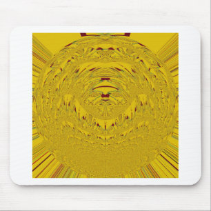 Goldener Löwenkopf-Musterdesign Mousepad