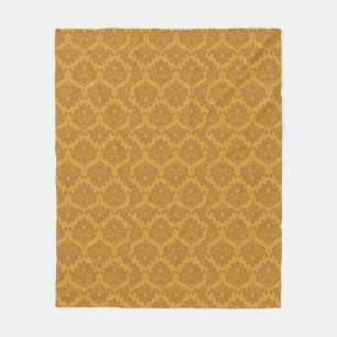 Goldener Luxusdamast Fleecedecke