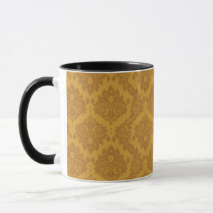 Goldener Luxusdamast Tasse
