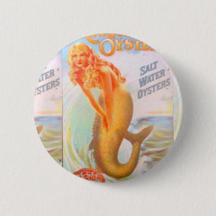 goldener Meerjungfrauknopf Button