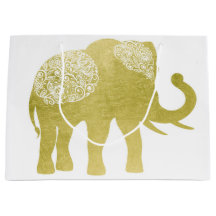 Goldener mit Filigran geschmückter Elefant