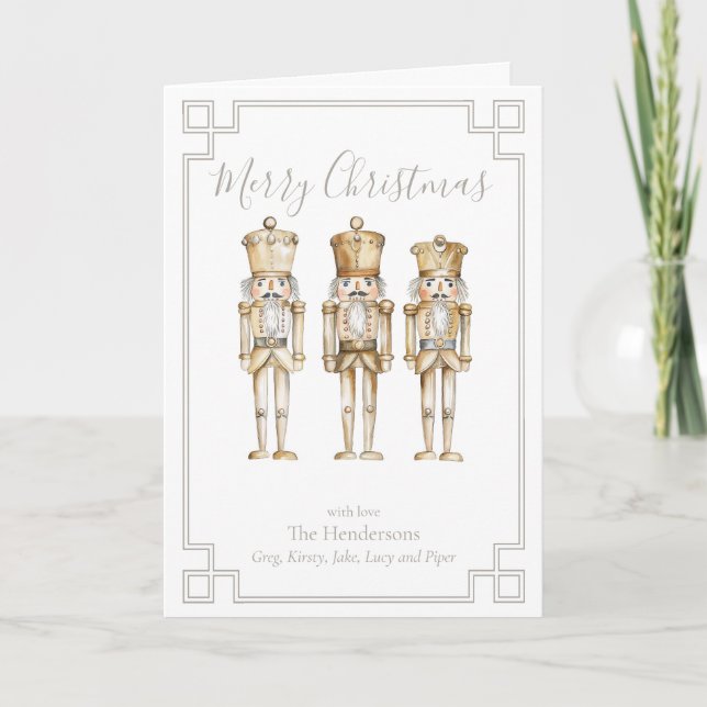 Goldener Nussknacker Weihnachten (Vorderseite)