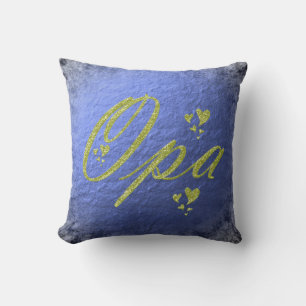goldener Opa-Text Kissen