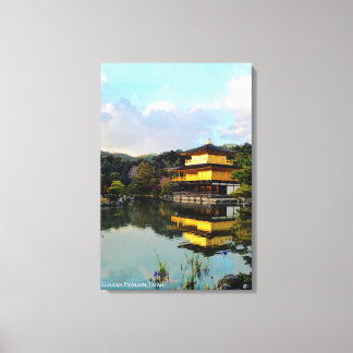 Goldener Pavillon Kyoto Japan Tempelreflexion Leinwanddruck