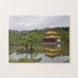 Goldener Pavillon Zen buddhistischer Tempel Kyoto<br><div class="desc">Foto des berühmten Goldenen Pavillons in Kyoto Japan Puzzle. Stunden der Unterhaltung!</div>