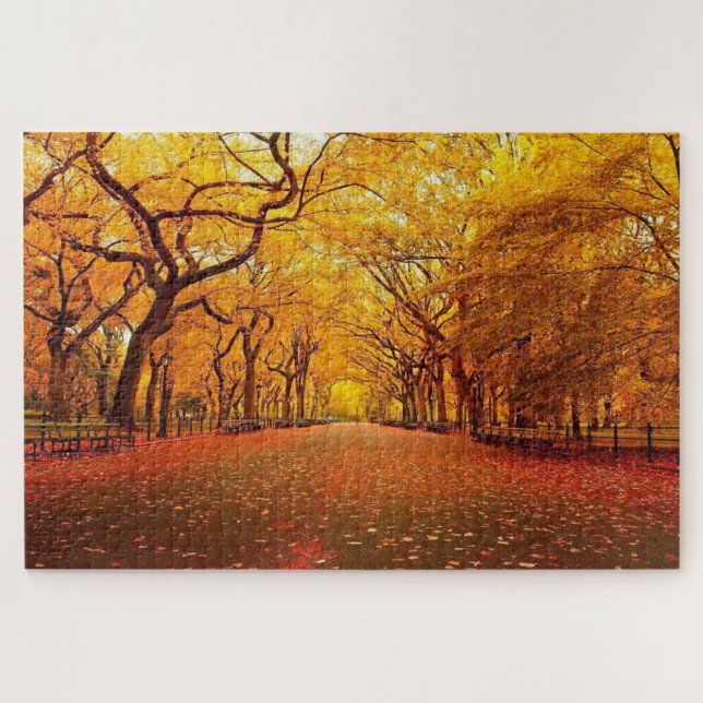 Goldener Pfad im Herbst (Horizontal)