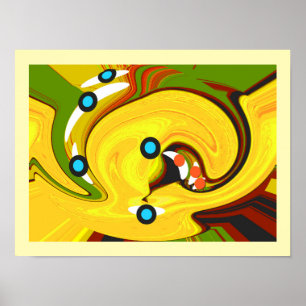 Goldener Pfad Kunst Poster