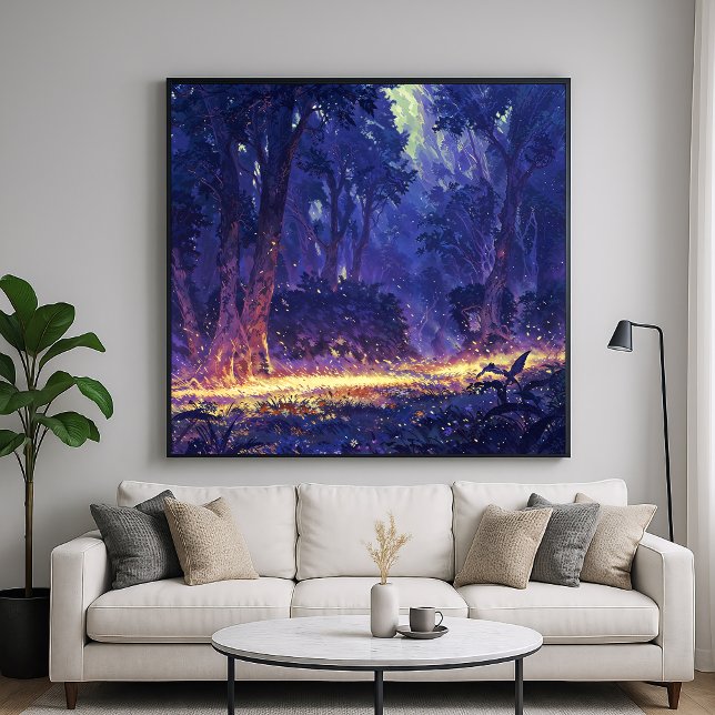 Goldener Pfad - Naturkunstbeleuchtung Poster (Von Creator hochgeladen)