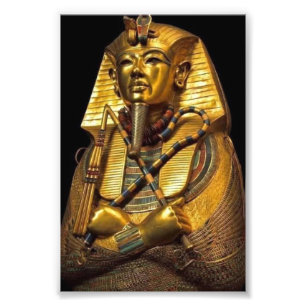 Goldener Pharao Ägyptische Kunst Wanddekoration Fotodruck
