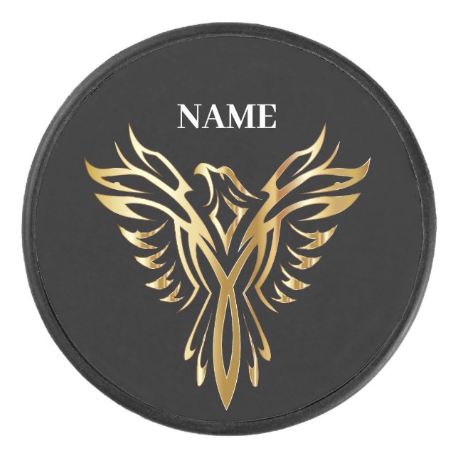 Goldener Phönix, Eleganz Eishockey Puck (Vorderseite)
