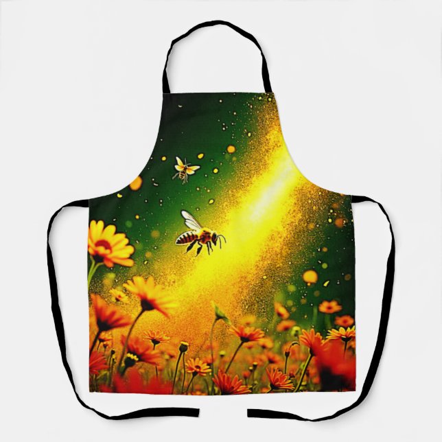 Goldener Pollen für Bienen Joy Design Schürze (Vorderseite)