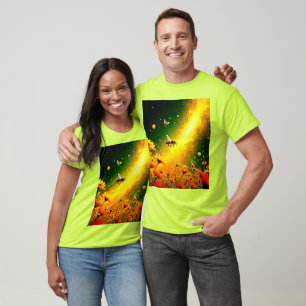 Goldener Pollen für Bienen Joy Design T-Shirt