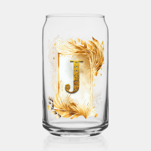 Goldener Rahmen Dekoratives Monogramm J Dosenglas