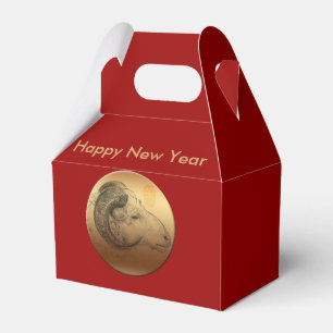 Goldener Rast Chinesischer Lunar Neujahr Zodiac F Geschenkschachtel
