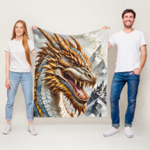 Goldener realistischer Drache