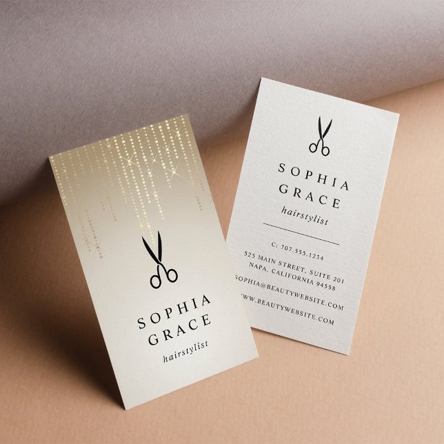 Goldener Regen Visitenkarte (Von Creator hochgeladen)