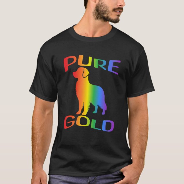 Goldener Regenbogen T-Shirt (Vorderseite)