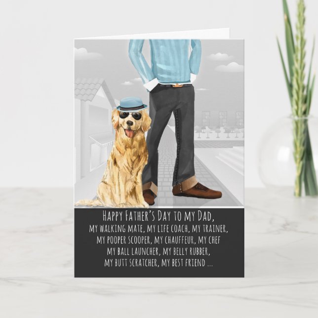 Goldener Retreiver vom Hundegärtner Karte (Vorderseite)