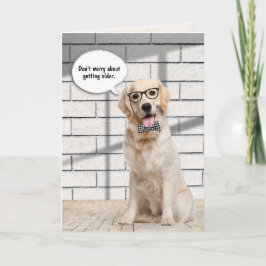 Goldener Retriever Ältere Geburtstage Karte