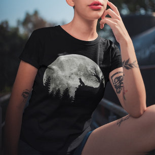 Goldener Retriever auf dem heiligen Halloween-Mond T-Shirt