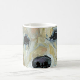 Goldener Retriever-Augen und Nasen-Kunst-Tasse Kaffeetasse