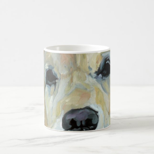 Goldener Retriever-Augen und Nasen-Kunst-Tasse Kaffeetasse (Mittel)