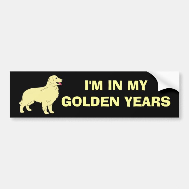 Goldener Retriever-Autoaufkleber Autoaufkleber (Vorne)