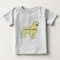 Goldener Retriever-Baby-Strampler gut als Gold
