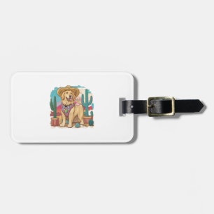 Goldener Retriever bleibe überall cool Gepäckanhänger