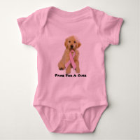 Goldener Retriever-Brustkrebs-Kleinkind-T - Shirt