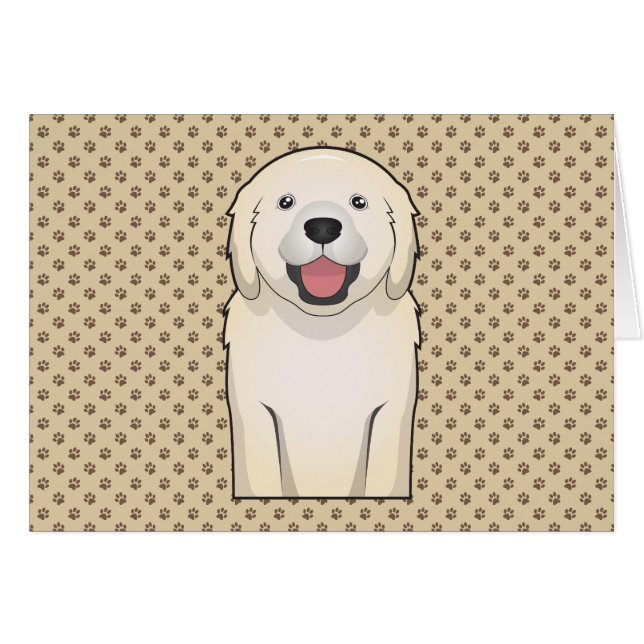 Goldener Retriever-Cartoon (Vorderseite (Horizontal))