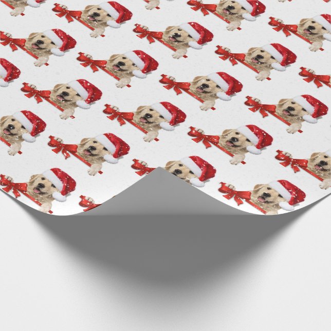Goldener Retriever Geschenkpapier (Ecke)