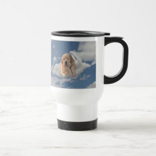 Goldener Retriever-himmlische Welpen-Reise-Tasse Reisebecher