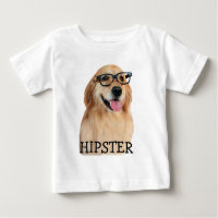 Goldener Retriever-Hipster-Nerd