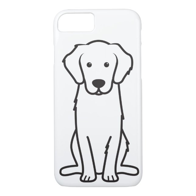 Goldener Retriever-HundeCartoon Case-Mate iPhone Hülle (Rückseite)
