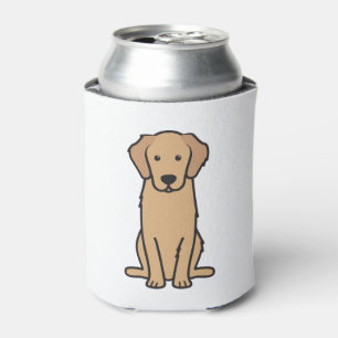 Goldener Retriever-HundeCartoon Dosenkühler