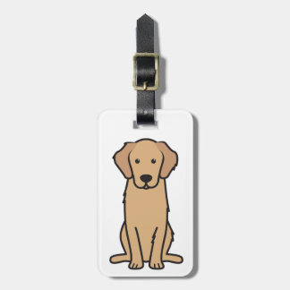 Goldener Retriever-HundeCartoon Gepäckanhänger