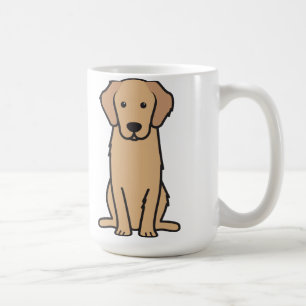Goldener Retriever-HundeCartoon Kaffeetasse