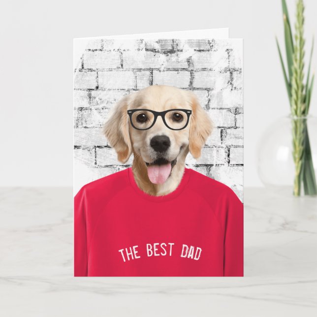 Goldener Retriever im T - Shirt Karte (Vorderseite)