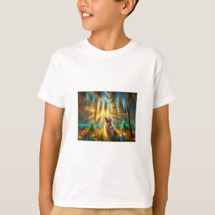 Goldener Retriever im verzauberten Wald T-Shirt